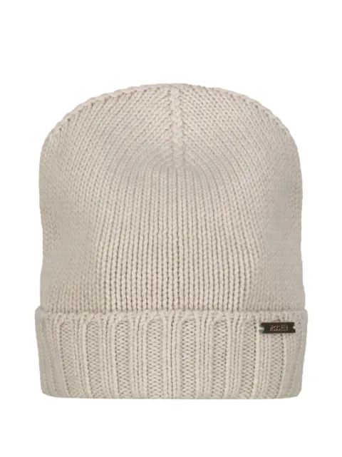 Moorer ribbed-knit beanie hat