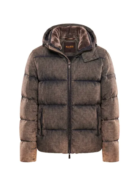 Moorer Raul padded hooded jacket