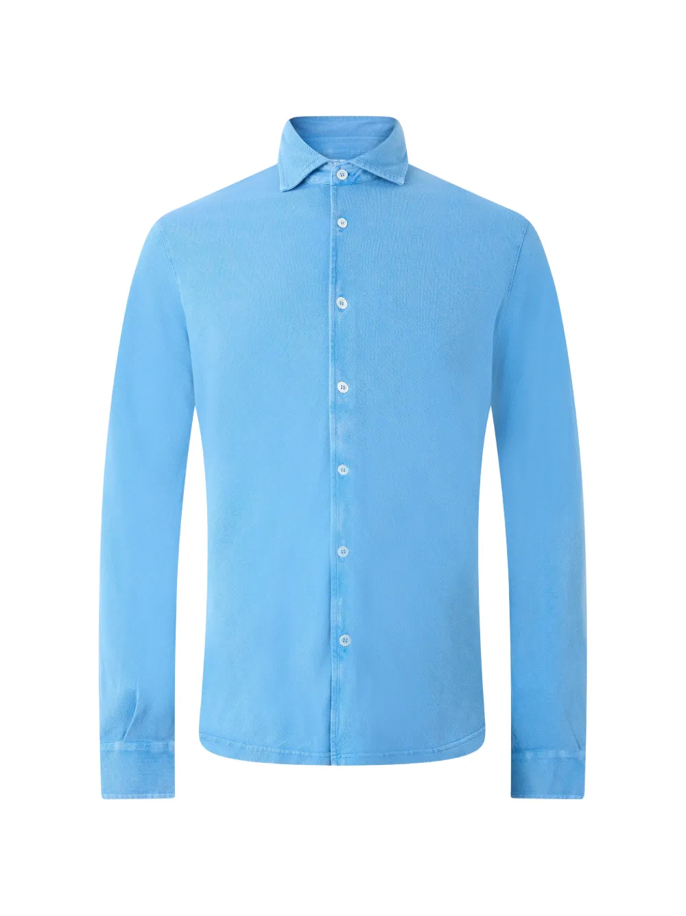 Fedeli long-sleeve cotton shirt Blauw