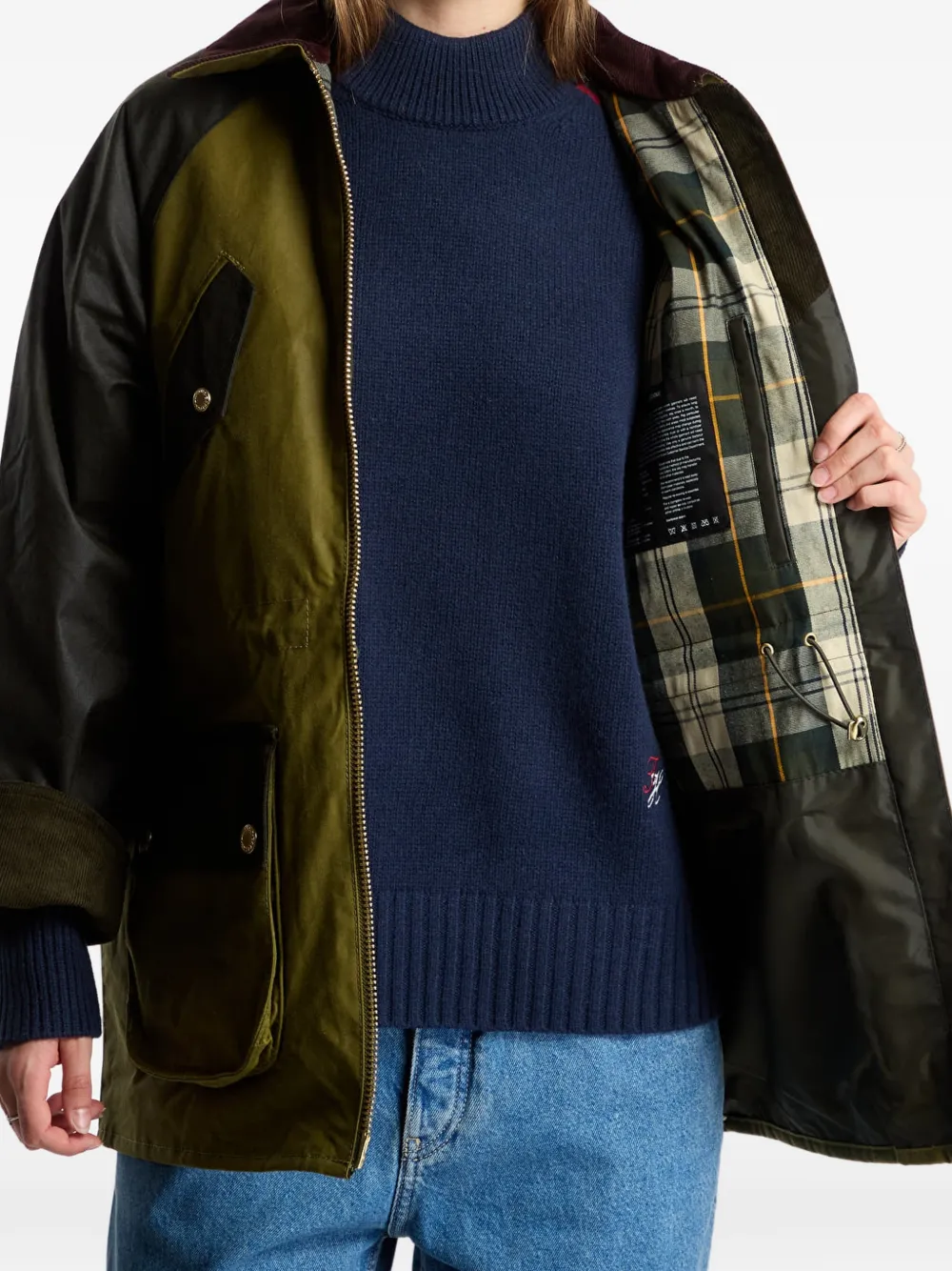 Barbour Treeton waxed Jacket Groen