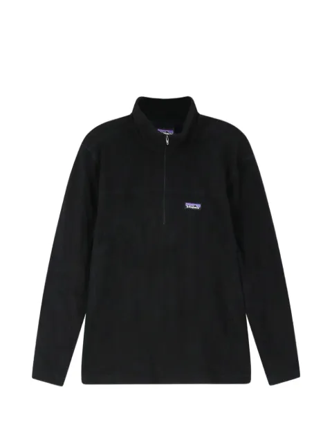 Patagonia Micro D® logo-patch quarter-zip sweatshirt