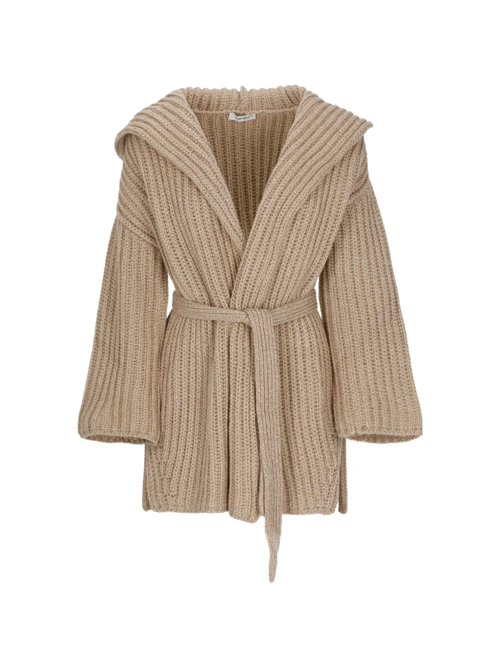 Kangra ribbed-knit hooded cardigan - Toni neutri