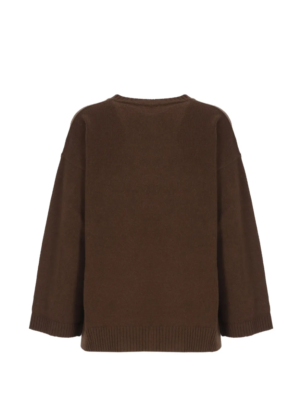 Kangra button-sleeve virgin-wool sweater Bruin