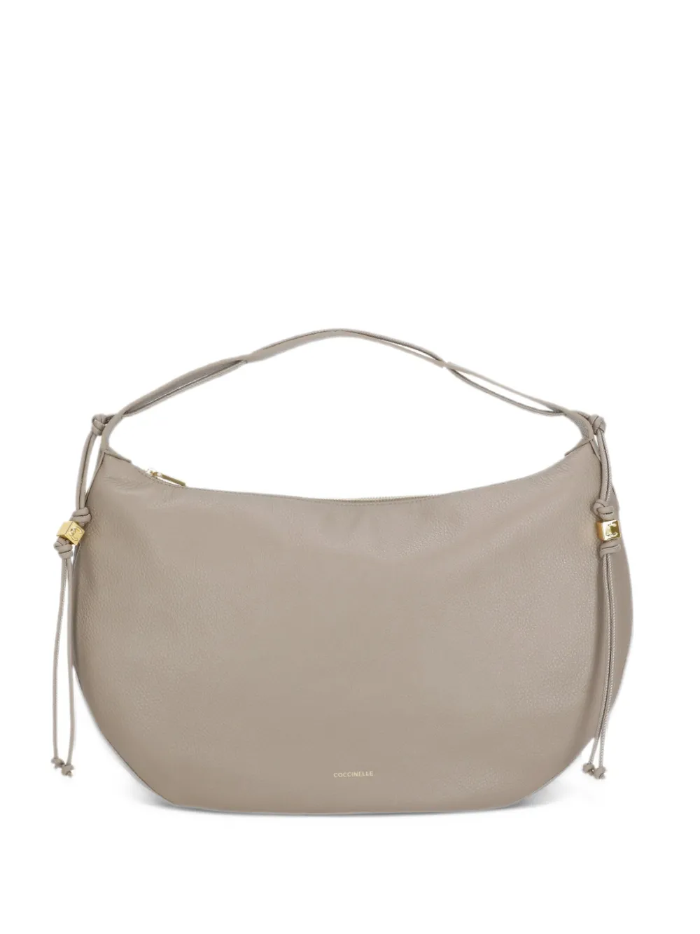 Coccinelle grainy-leather tote bag Beige