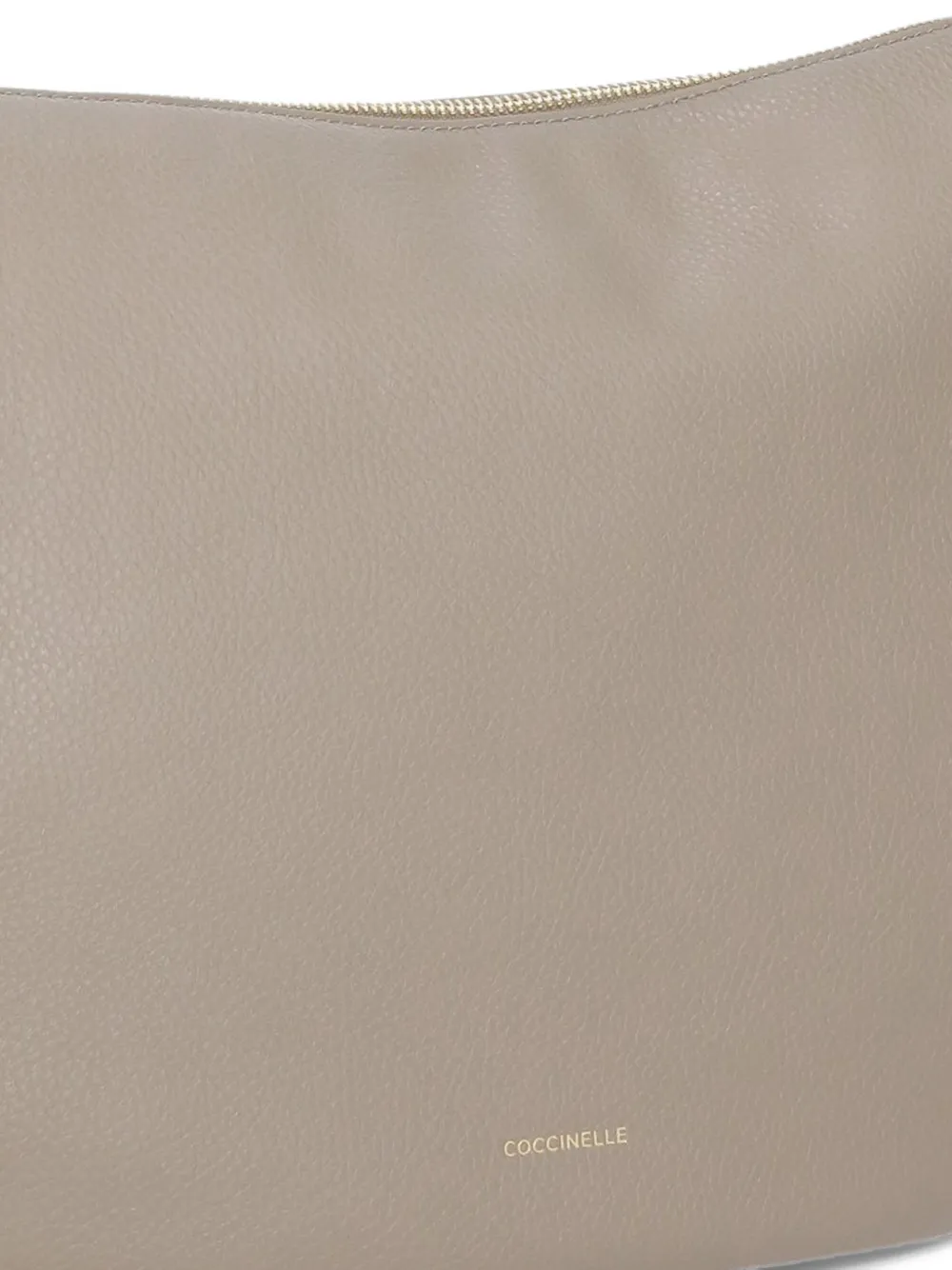 Coccinelle grainy-leather tote bag Beige