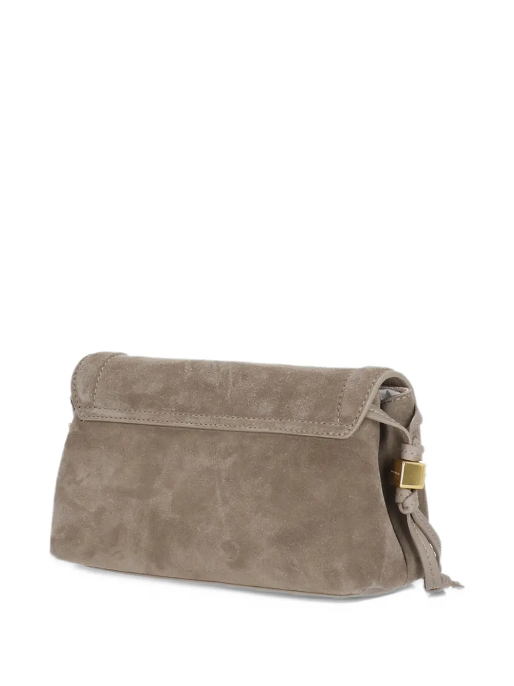Coccinelle suede-leather shoulder bag Beige