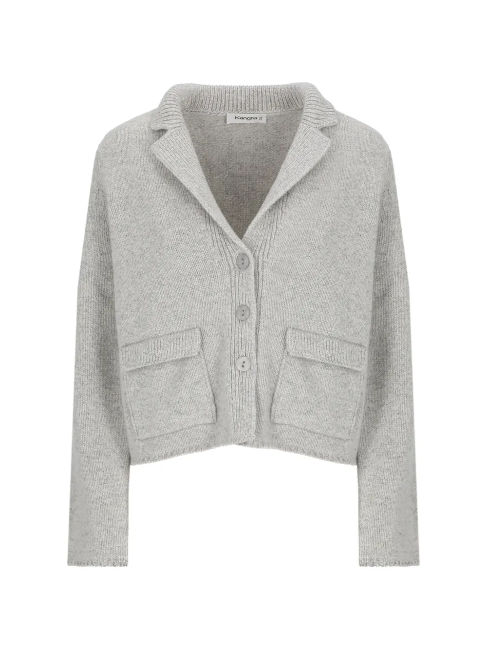 Kangra button-up knitted cardigan - Grigio