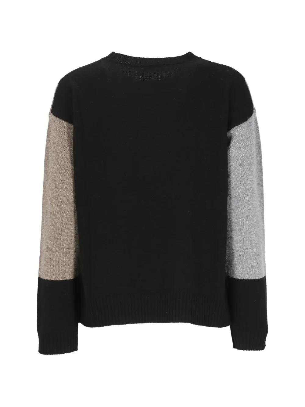 Kangra argyle-pattern intarsia-knit sweater Zwart