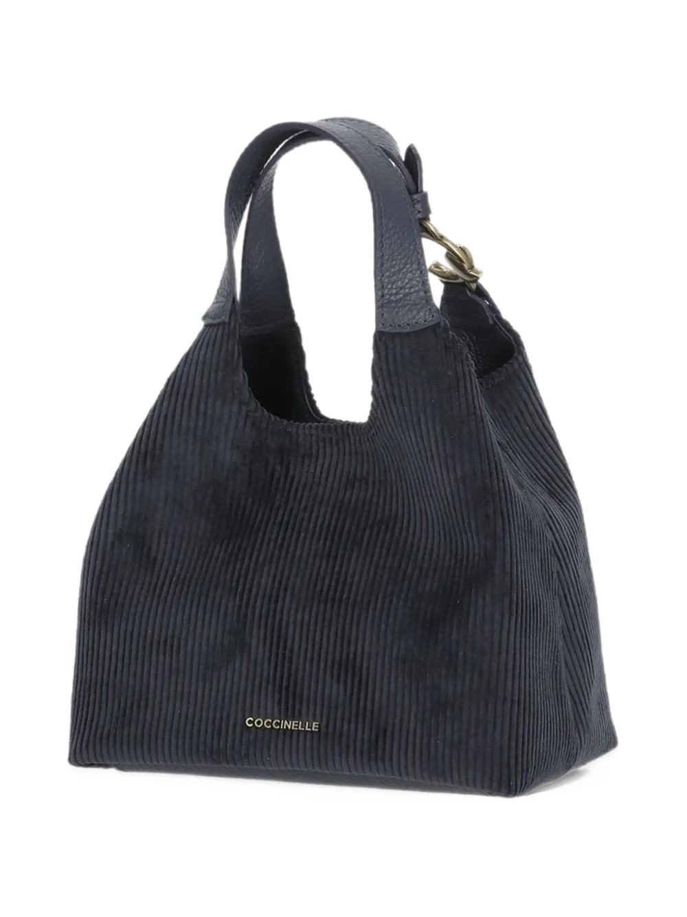 Coccinelle corduroy-effect tote bag Blauw