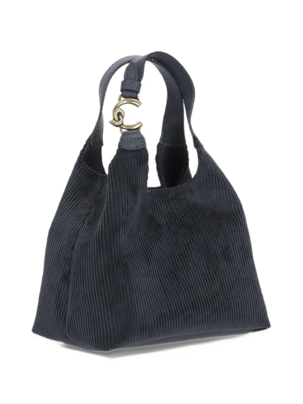 Coccinelle corduroy-effect tote bag Blauw