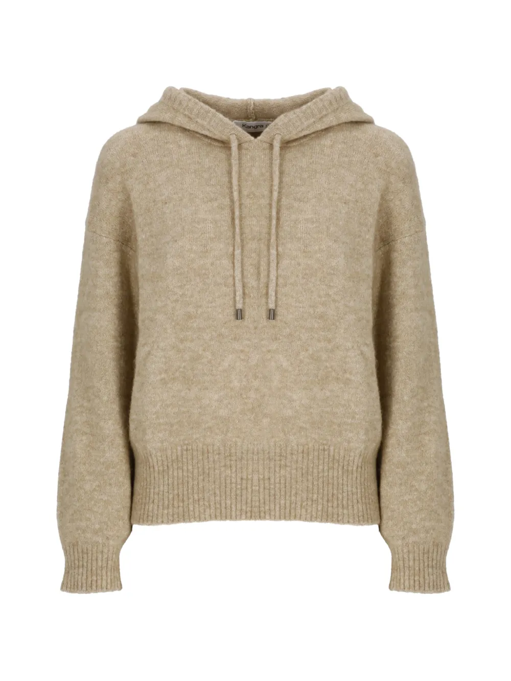 Kangra drawstring knit hoodie - Toni neutri
