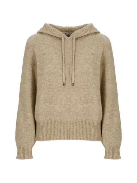 Kangra drawstring knit hoodie