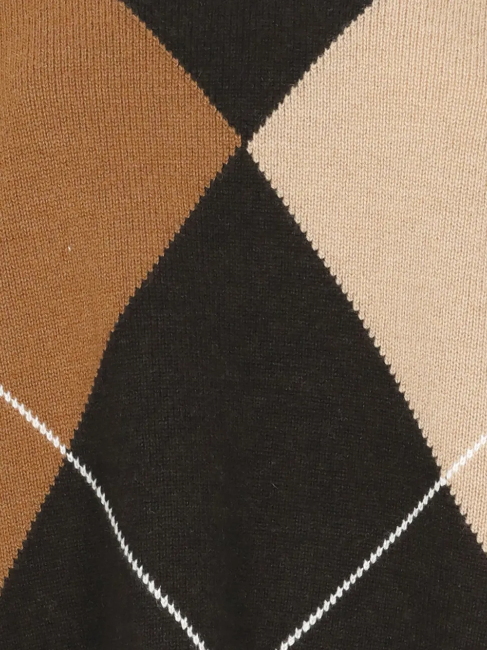 Kangra argyle-knit V-neck sweater Bruin