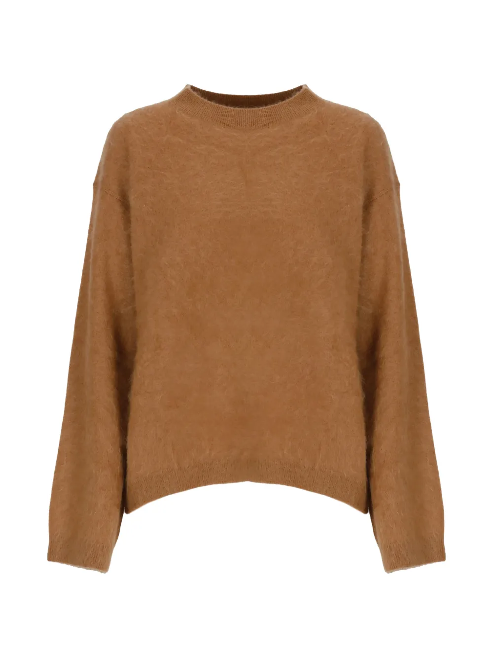 Kangra brushed cashmere sweater - Marrone