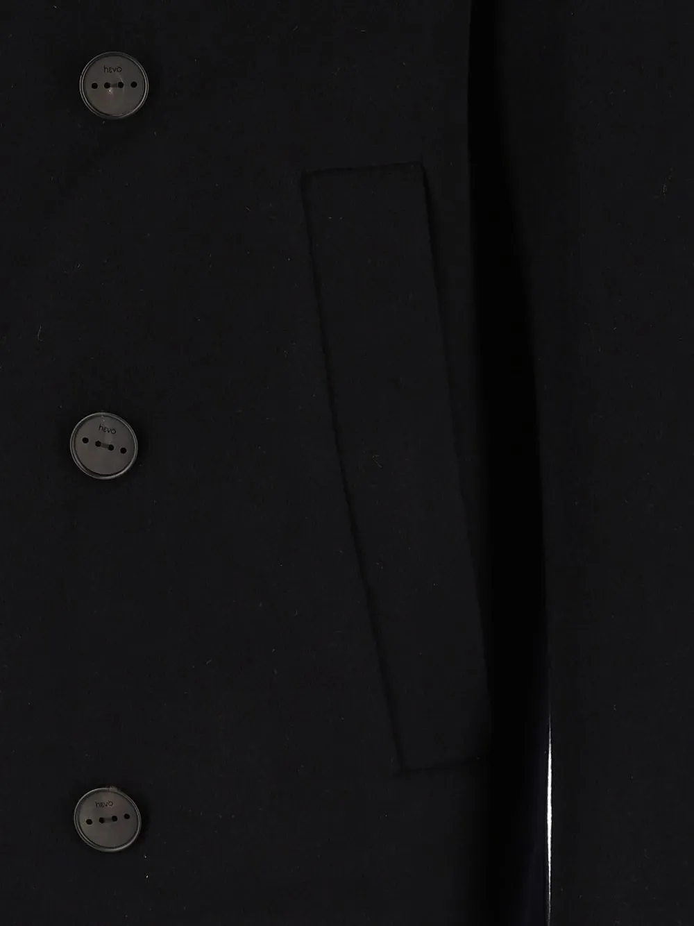 Hevo Orno double-breasted peak-lapel coat Blauw