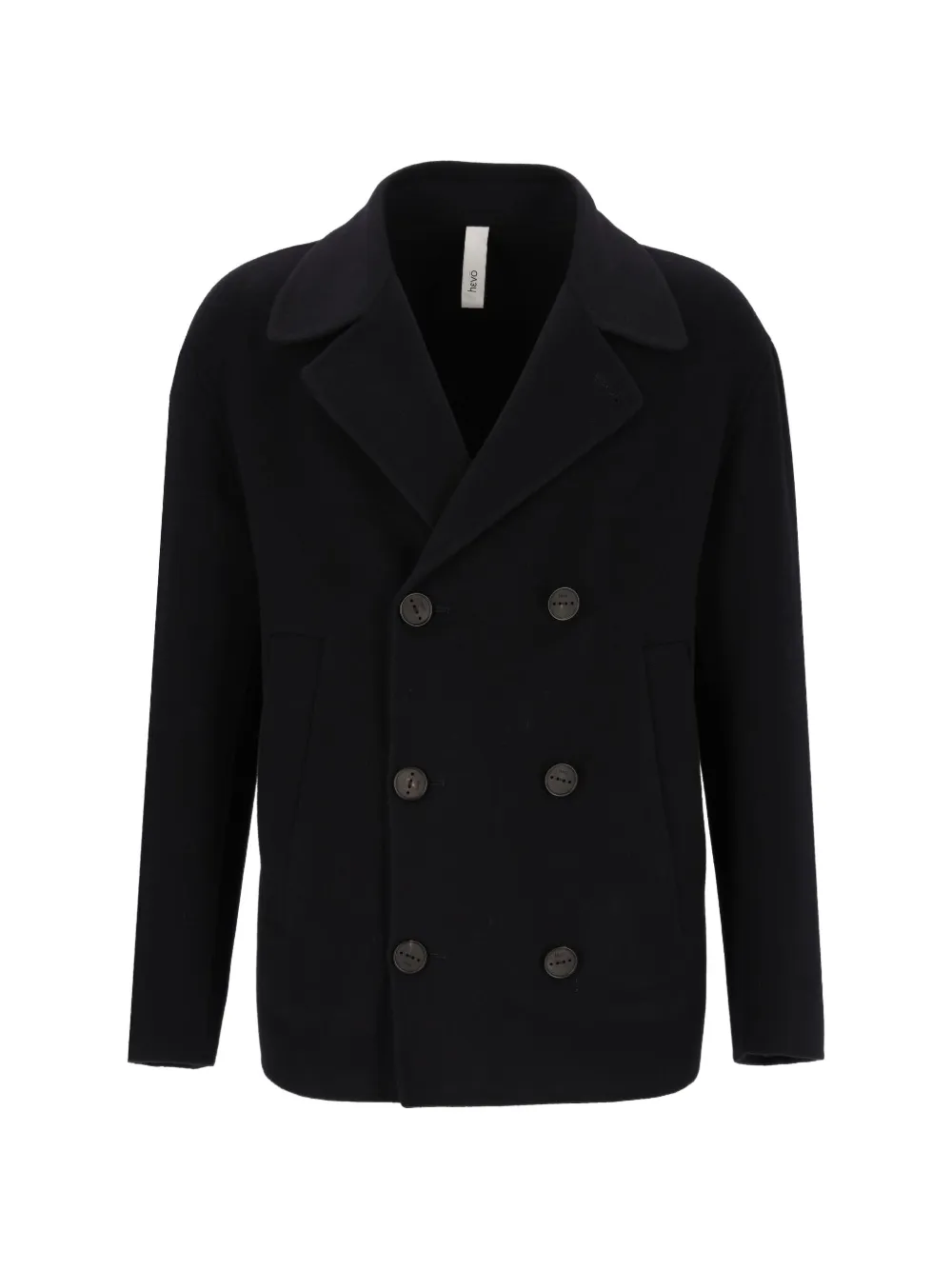 Hevo Orno double-breasted peak-lapel coat Blauw