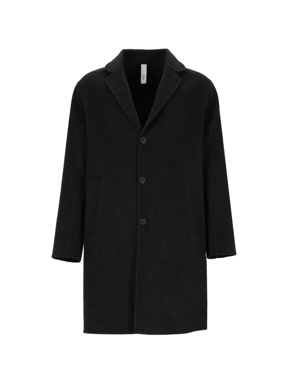 Hevo single-breasted notched-lapel coat Grijs