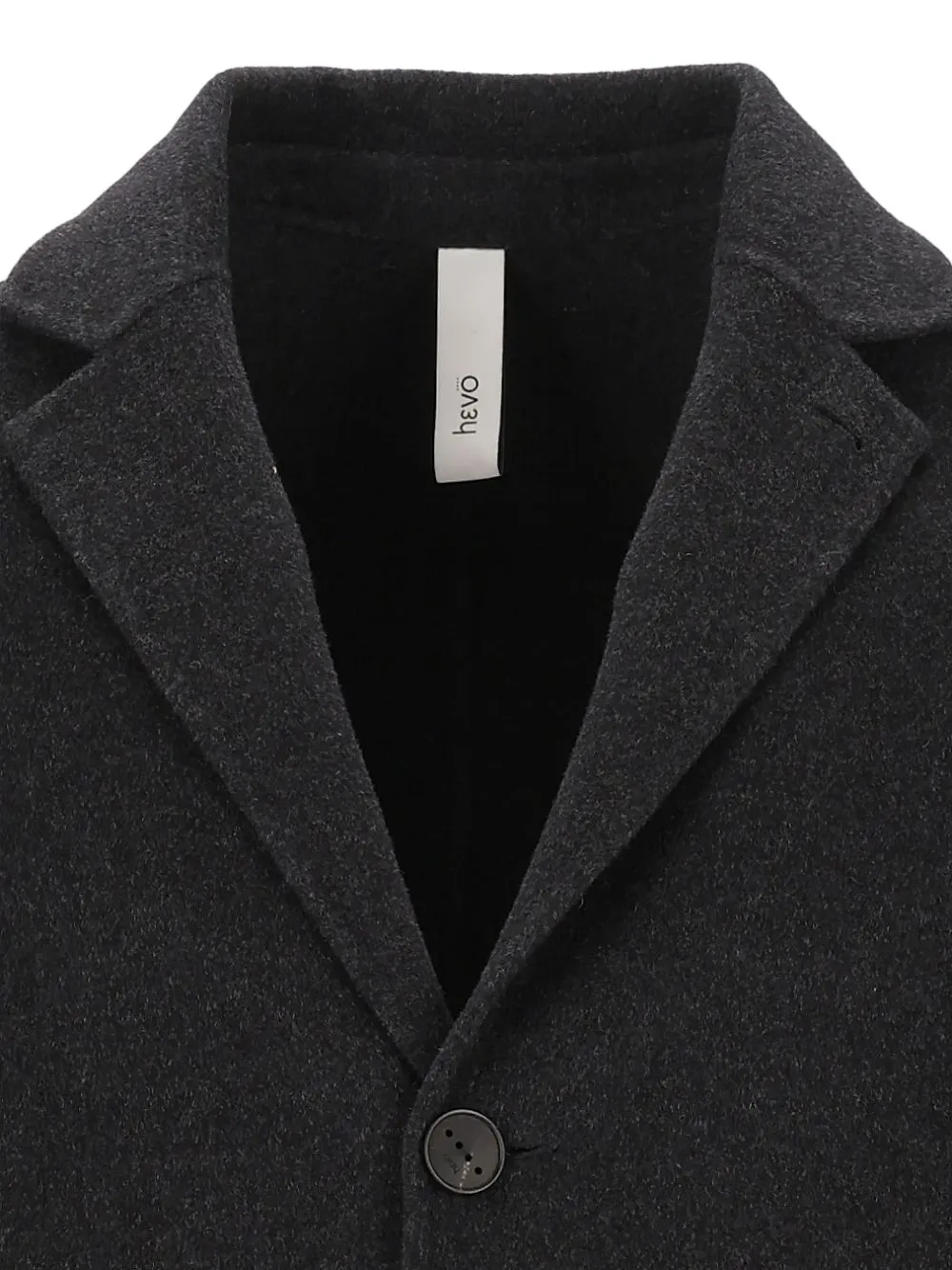 Hevo single-breasted notched-lapel coat Grijs
