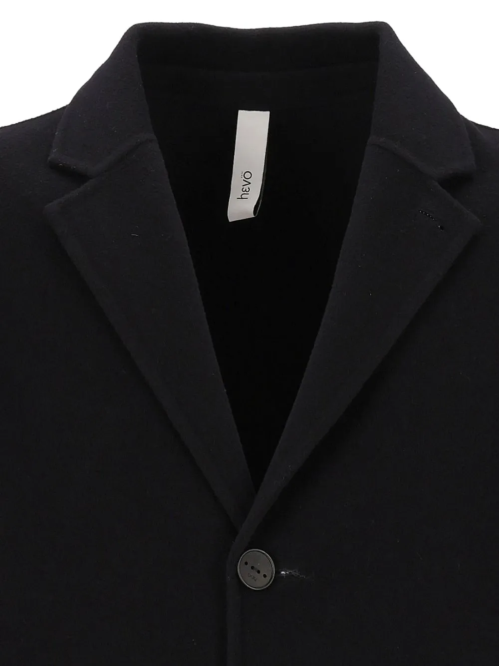 Hevo Cassano single-breasted wool coat Blauw