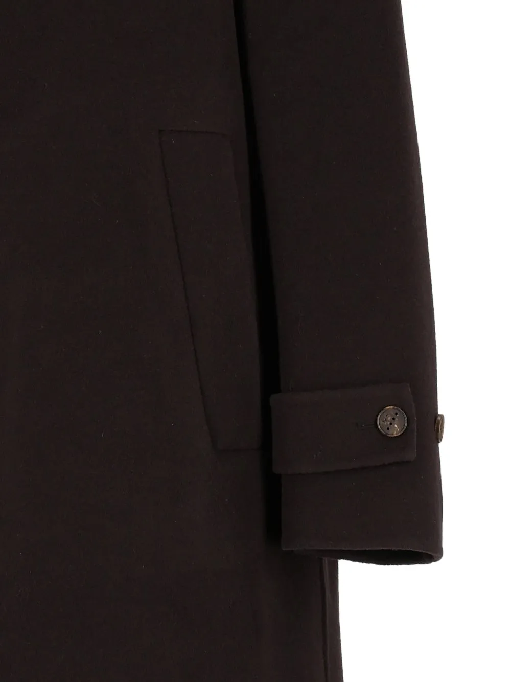 Hevo single-breasted wool coat Bruin
