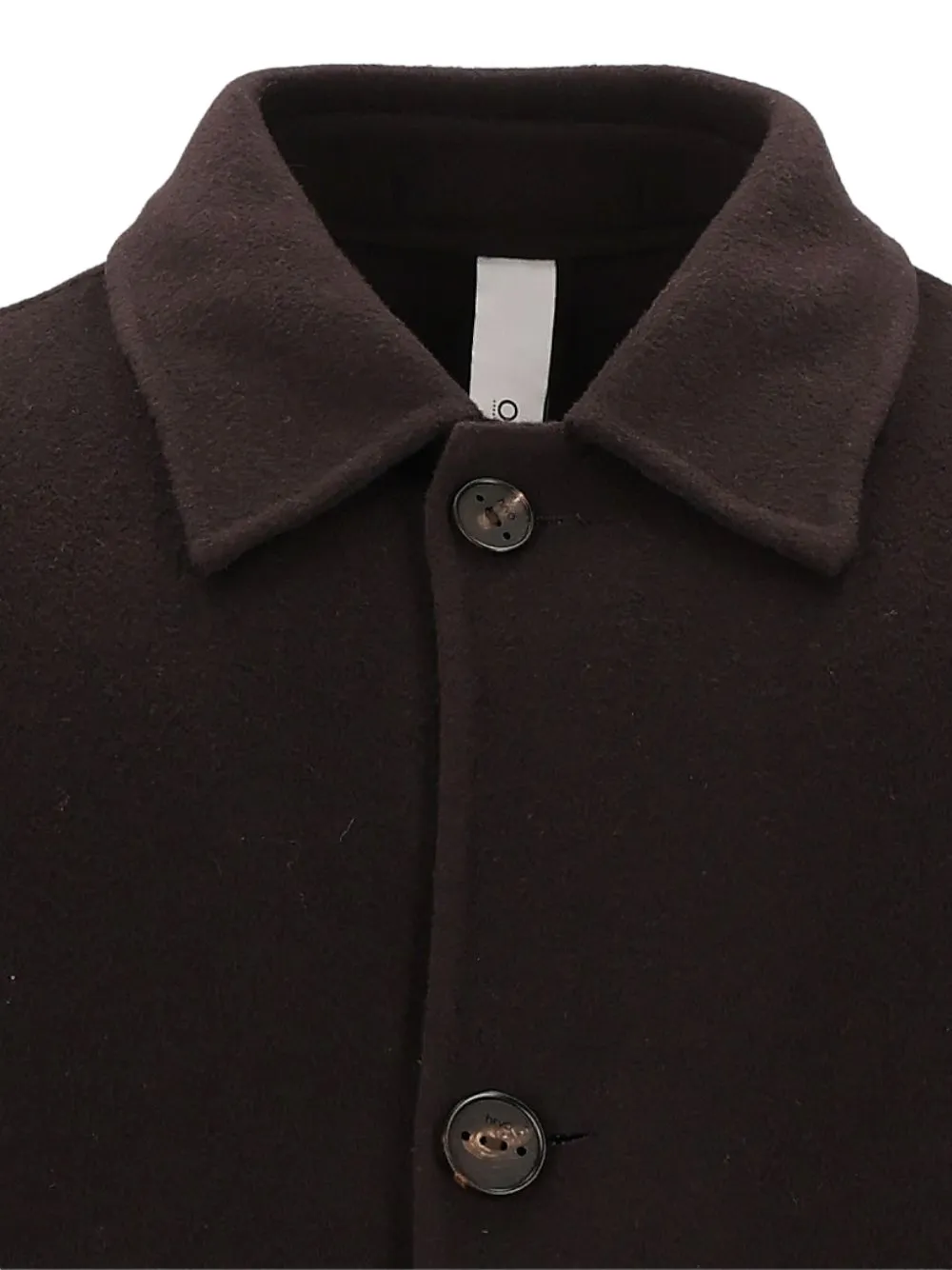 Hevo single-breasted wool coat Bruin