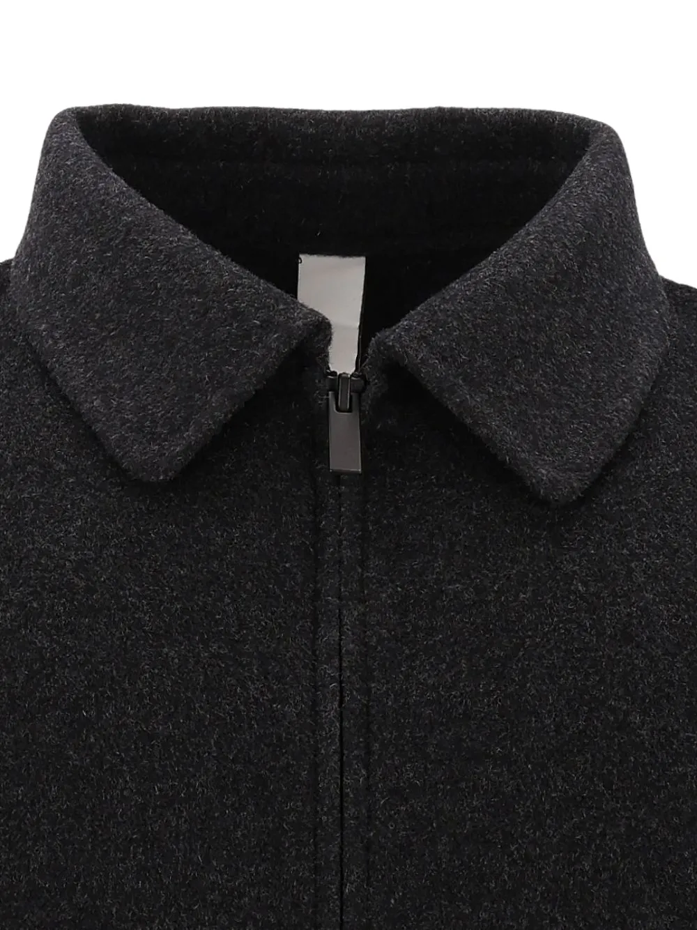 Hevo Verdemare zip-up wool jacket Grijs