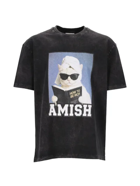 AMISH graphic-print cotton T-shirt