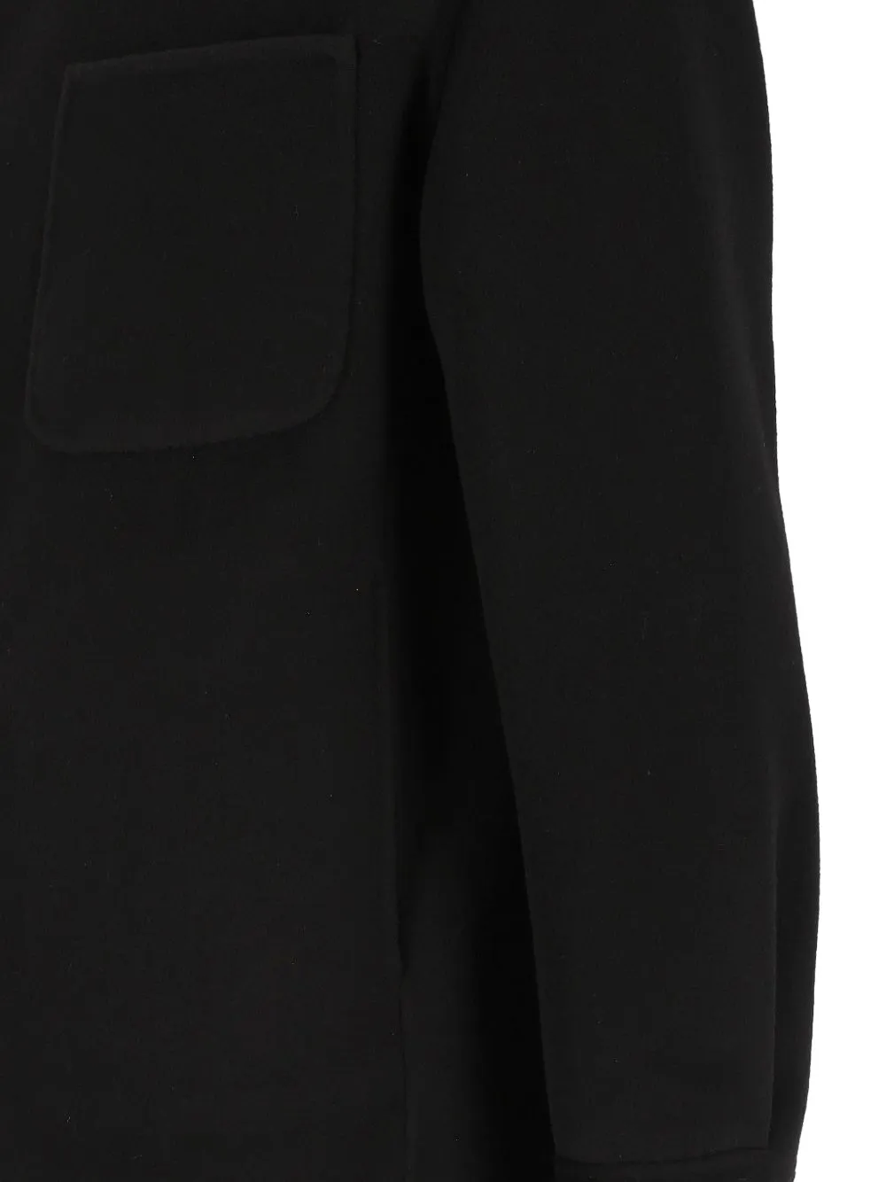 Hevo Bari wollen shirtjack met knopen Zwart