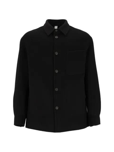 Hevo Bari button-up wool overshirt
