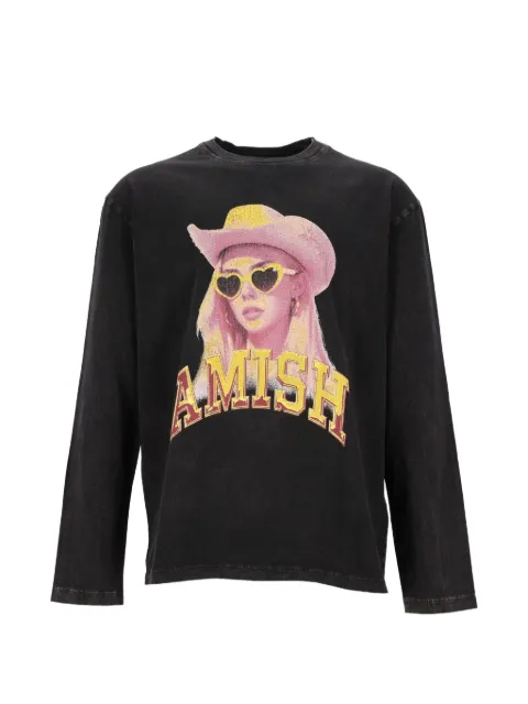 AMISH graphic-print long-sleeve T-shirt