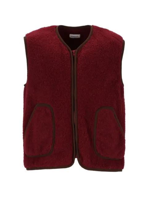 AMISH Yellowstone fleece-effect vest