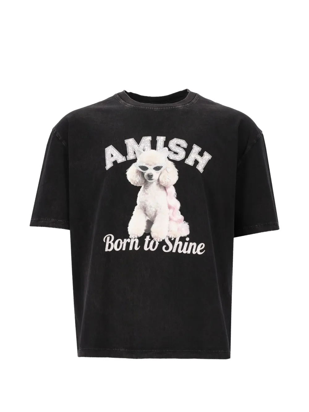 AMISH Born to Shine graphic-print T-shirt - Noir AMISH Born to Shine graphic-print T-shirt - Noir
