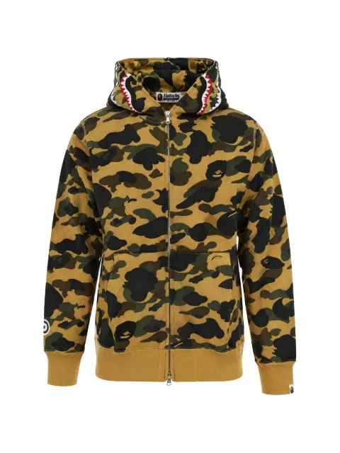 A BATHING APE® Shark camouflage-print hoodie