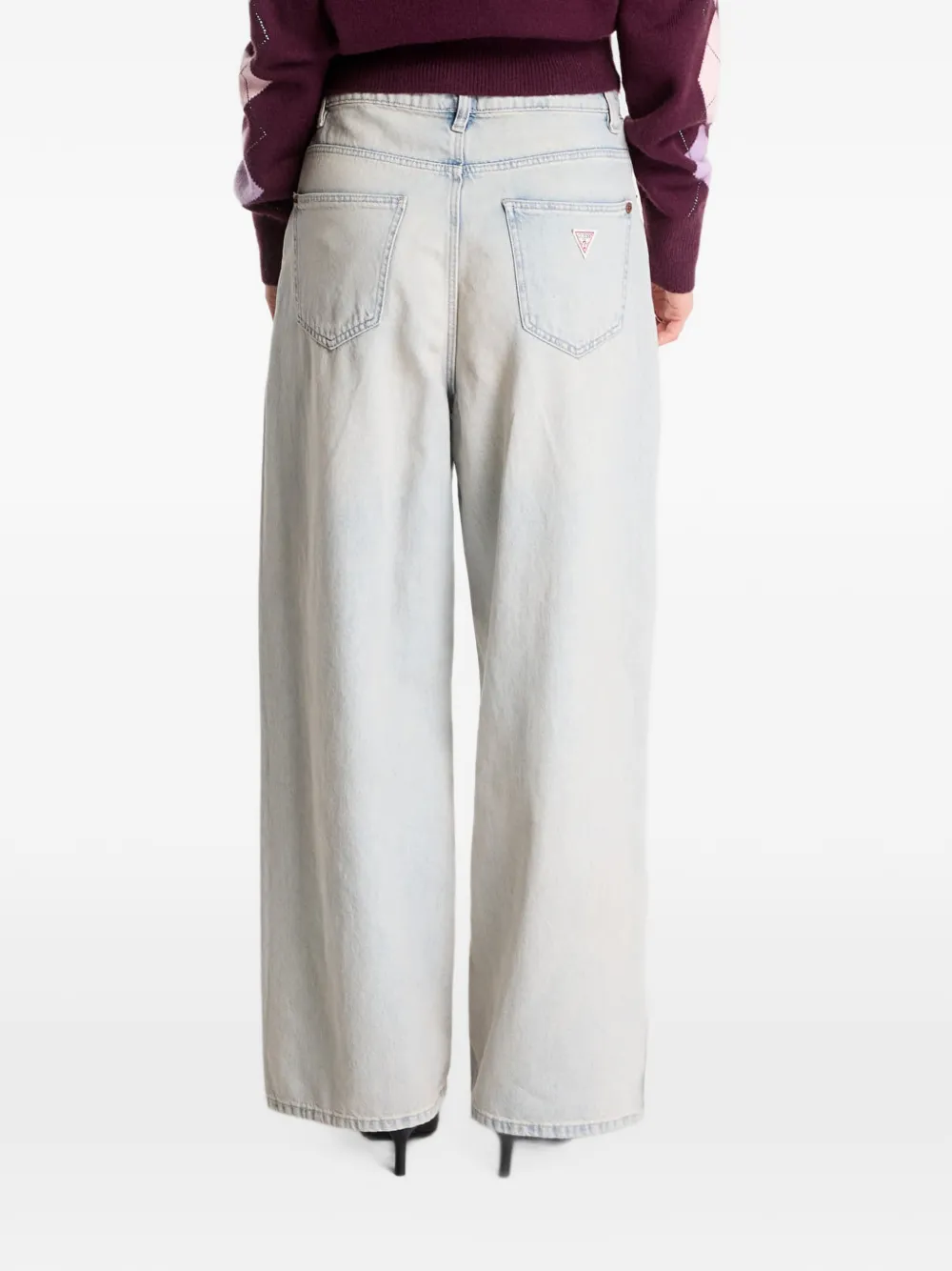GUESS USA Bellflower asymmetric jeans Blauw