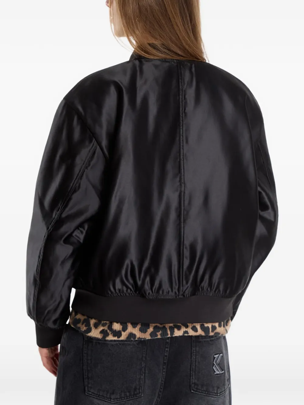 Vans satin-finish bomber jacket Zwart