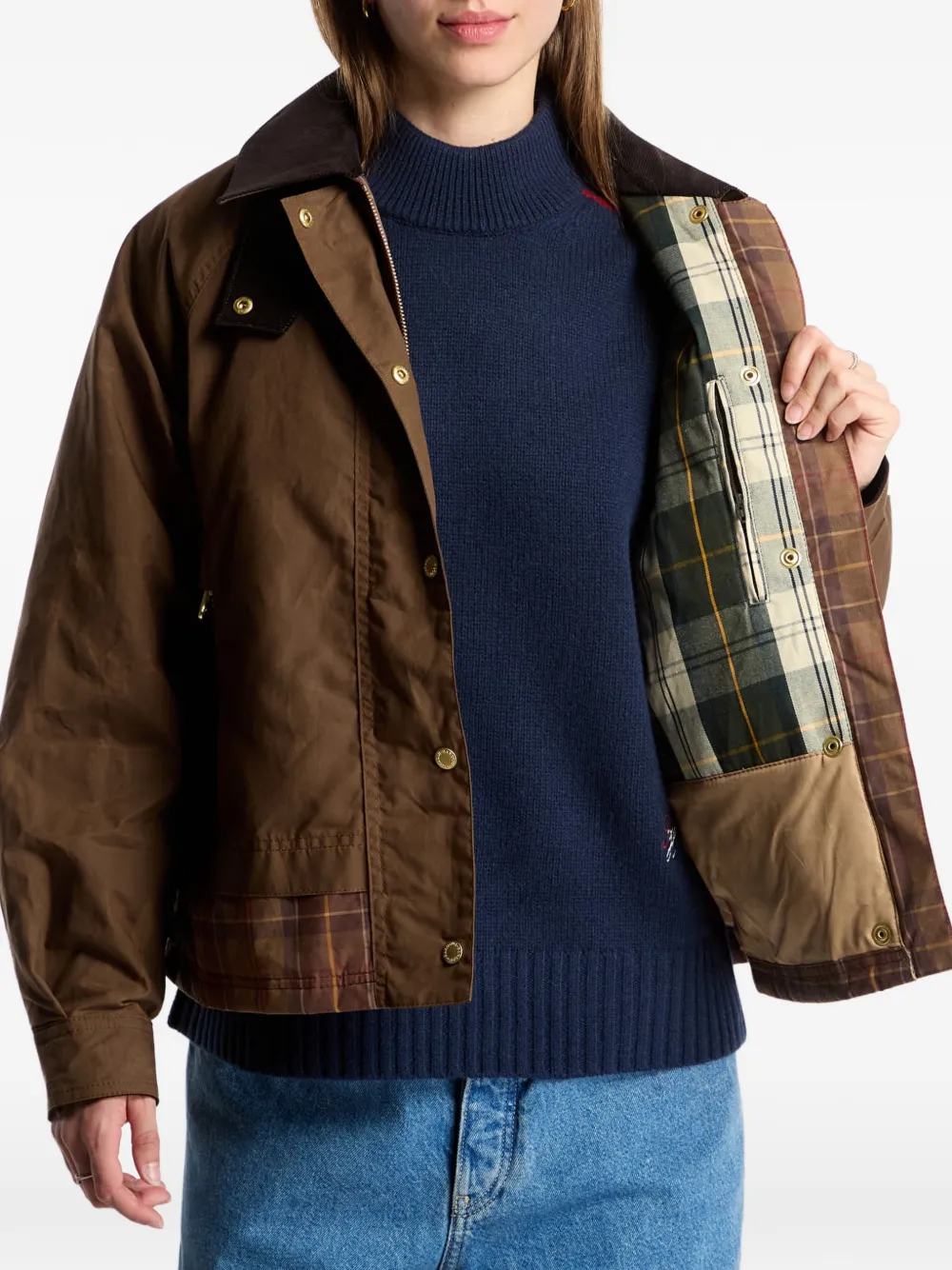 Barbour Truro check casual jacket Bruin