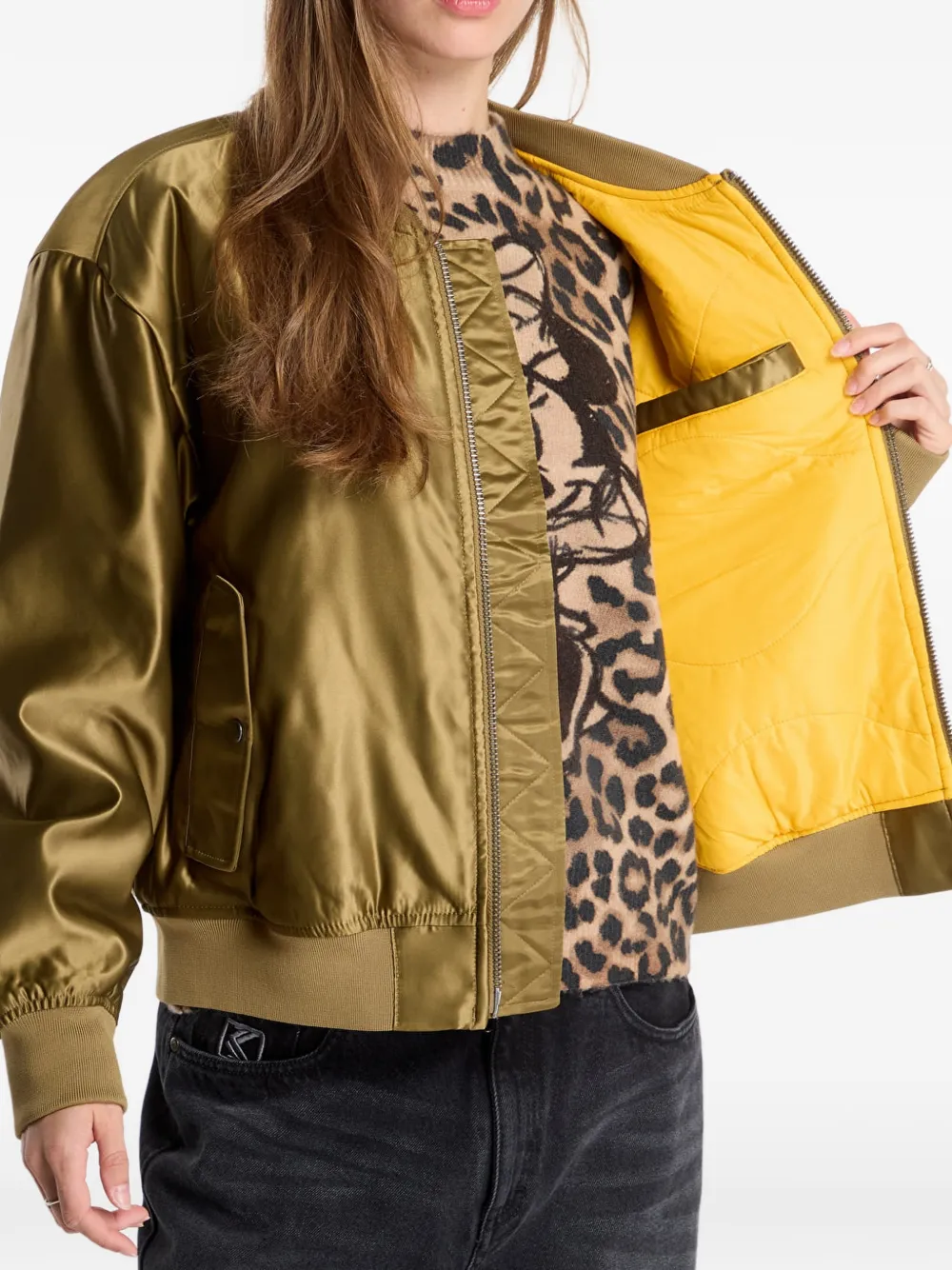 Vans quilted-trim bomber jacket Bruin
