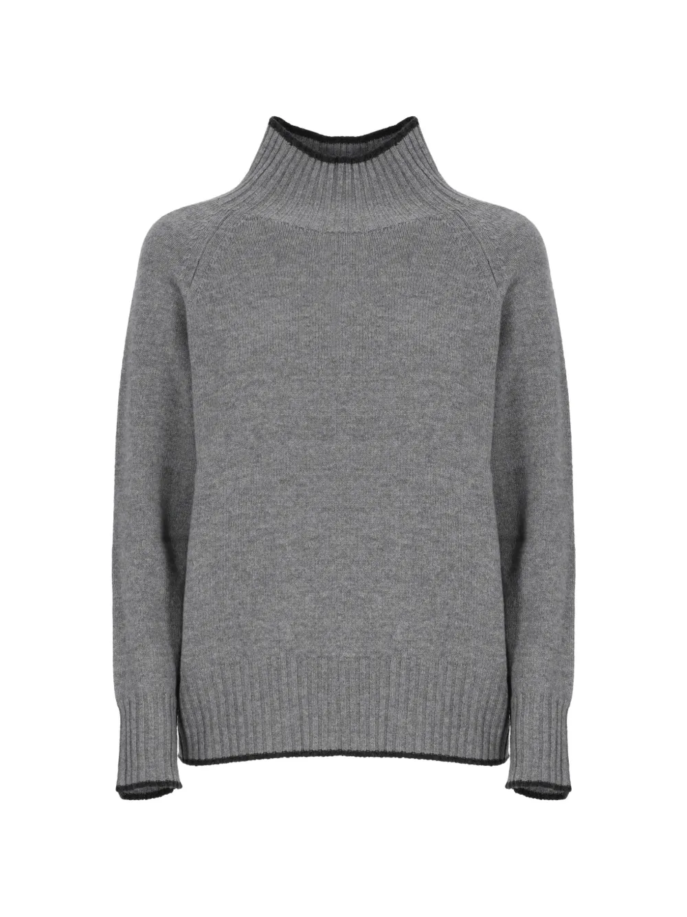Kangra high-neck raglan-sleeve sweater - Grigio
