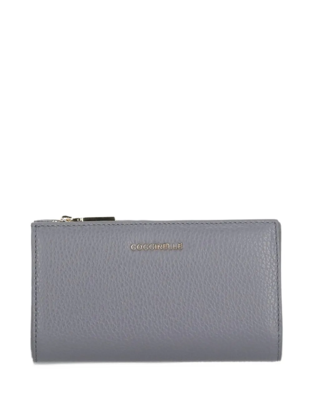 Coccinelle C-Me grainy leather wallet - Grigio