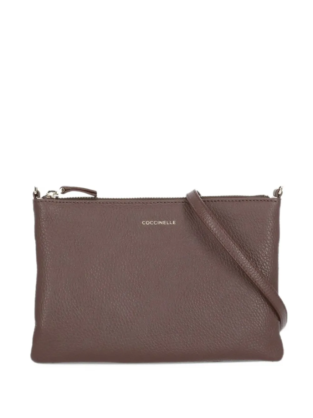 Coccinelle mini Best logo-print leather cross body bag - Rosso