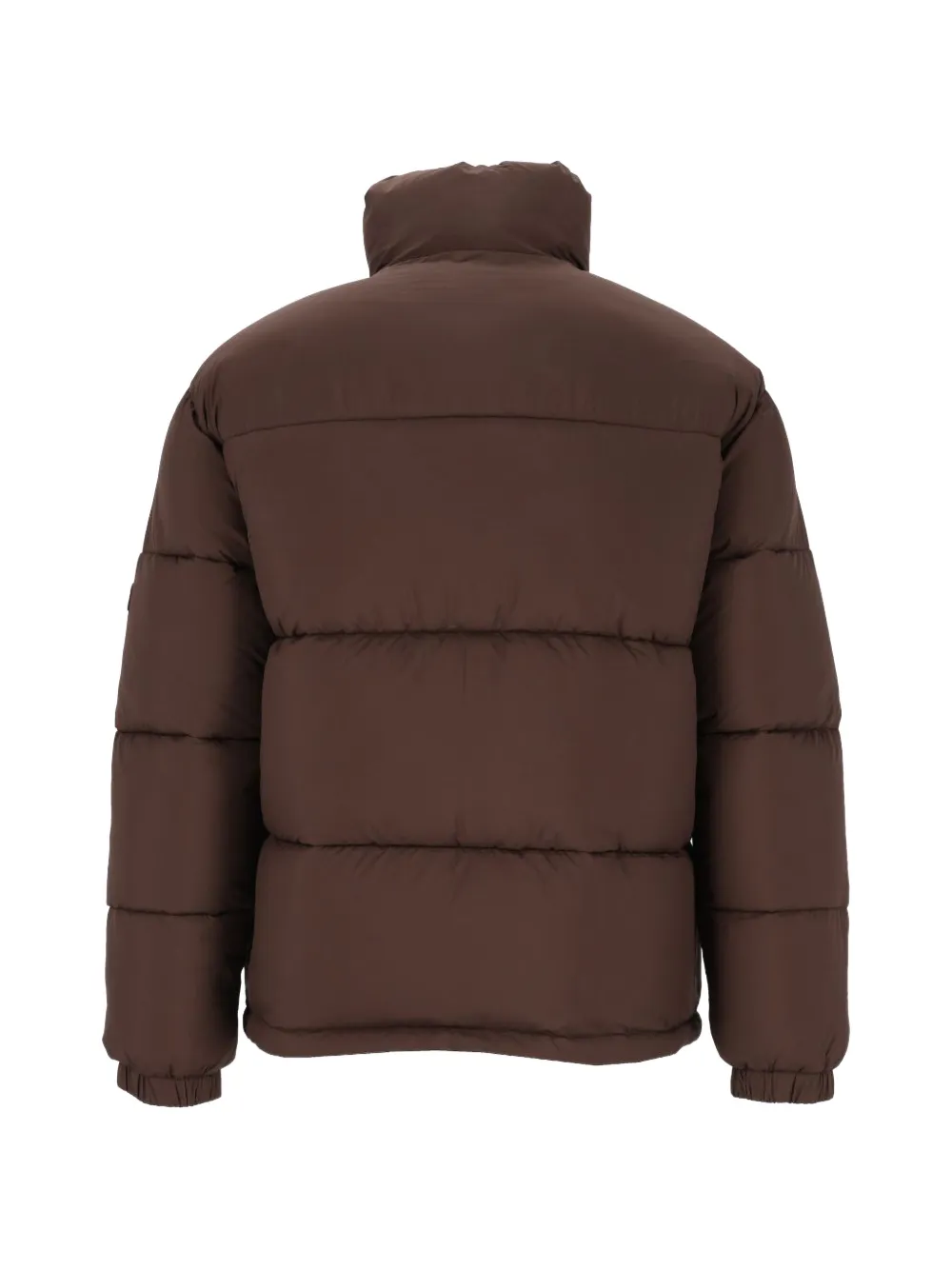 Maison Kitsuné quilted high-neck coat Bruin