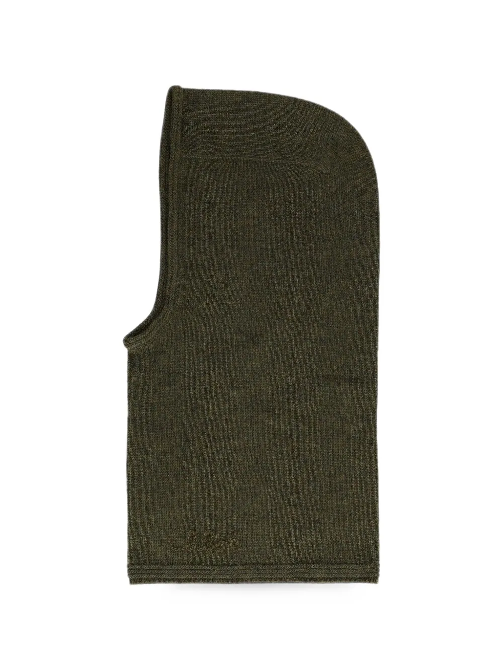 Chloé Iconic embroidered wool balaclava - Verde