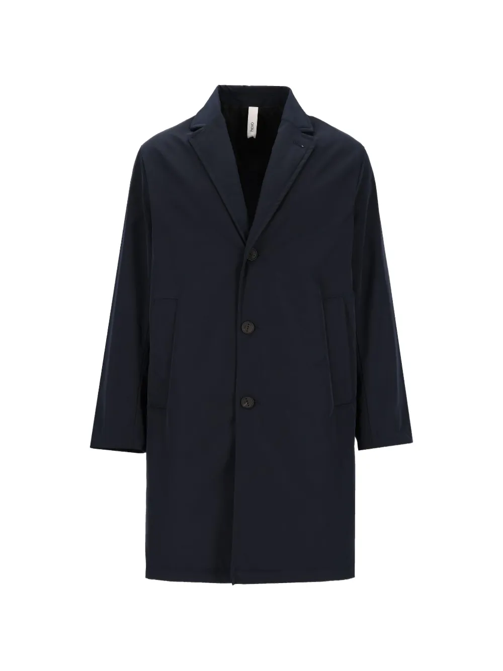 Hevo Cassano single-breasted notched-lapel coat Blauw
