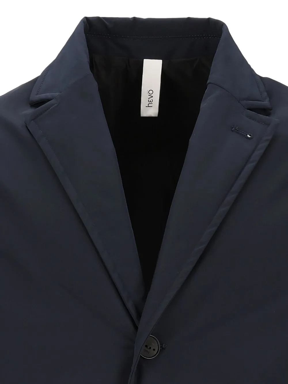 Hevo Cassano single-breasted notched-lapel coat Blauw