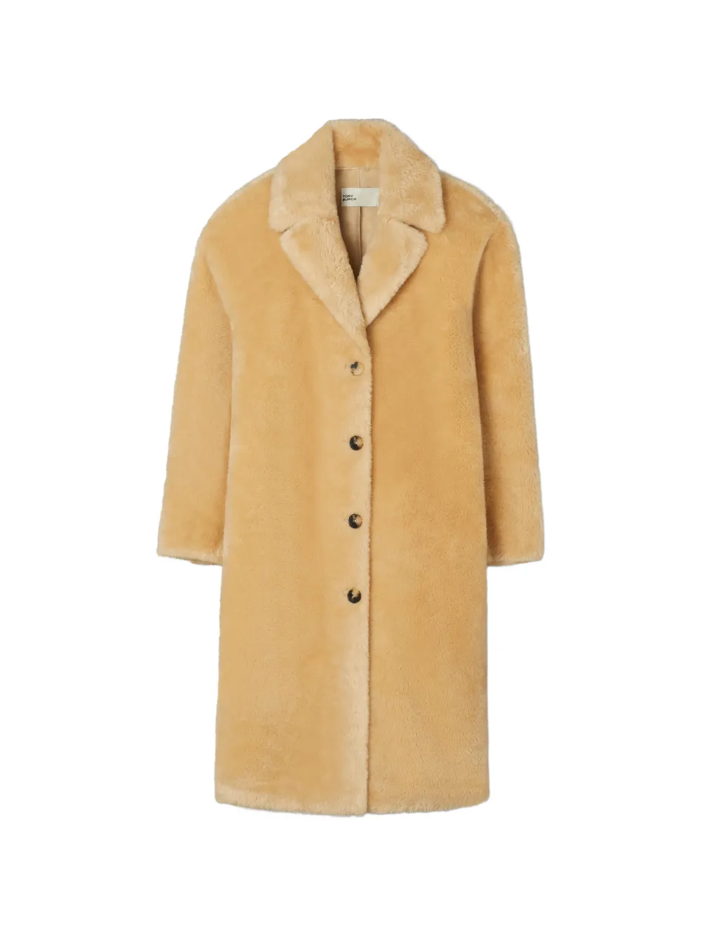 Tory Burch faux-shearling coat Beige