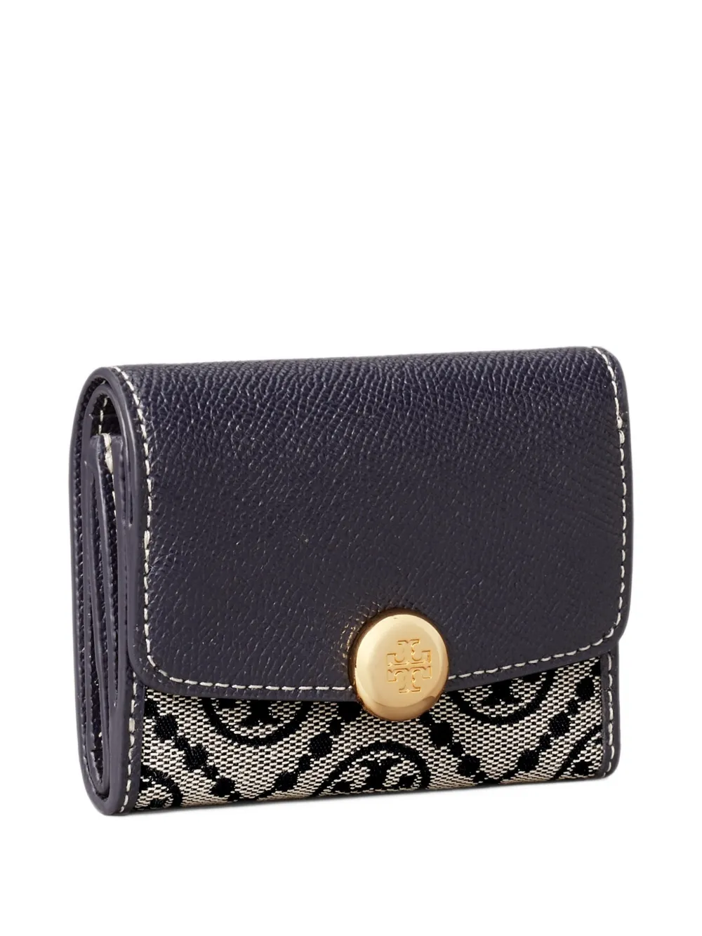 Tory Burch T Monogram Romy flap wallet Blauw