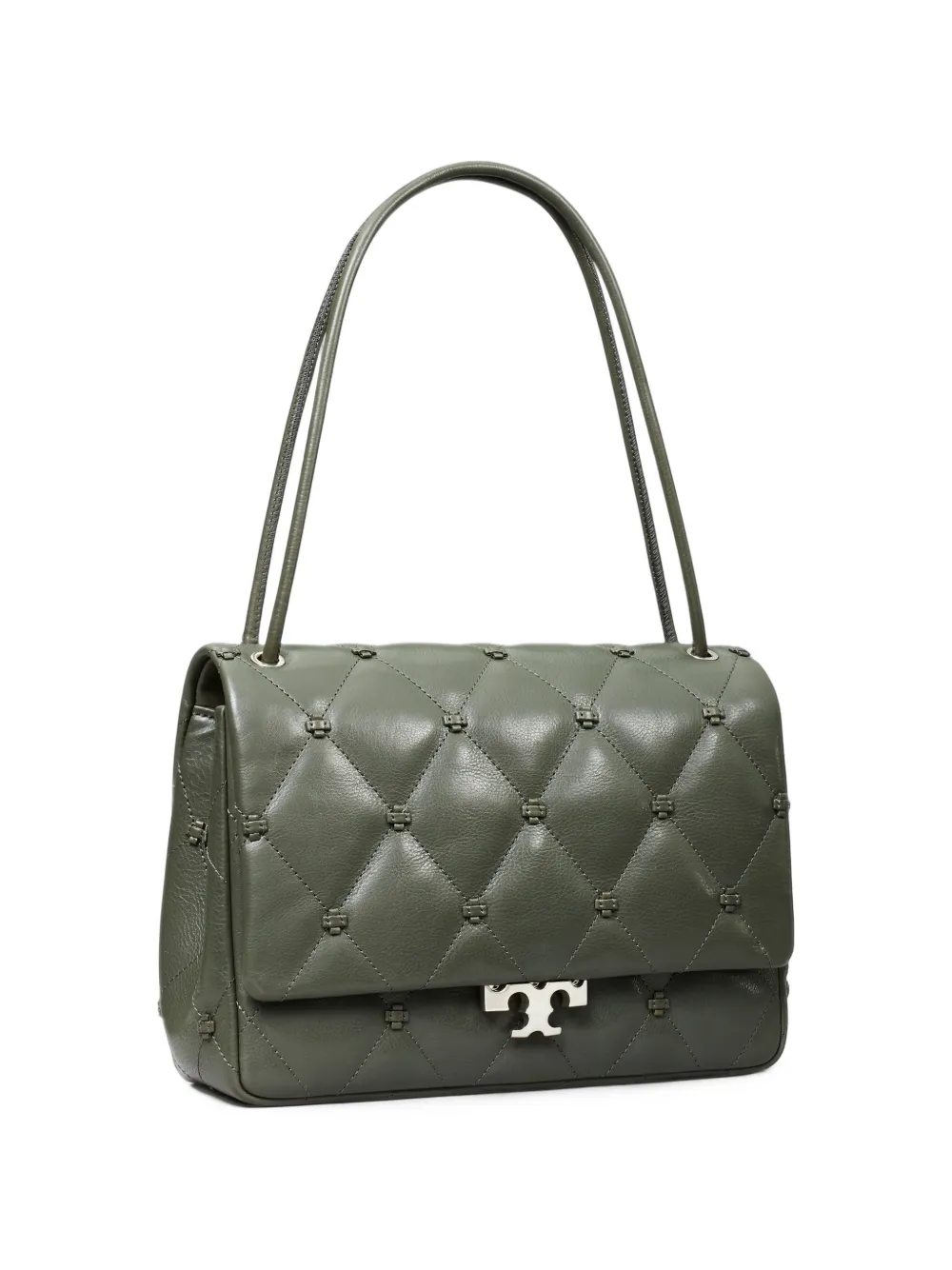 Tory Burch Bunny Knot runway shoulder bag Groen