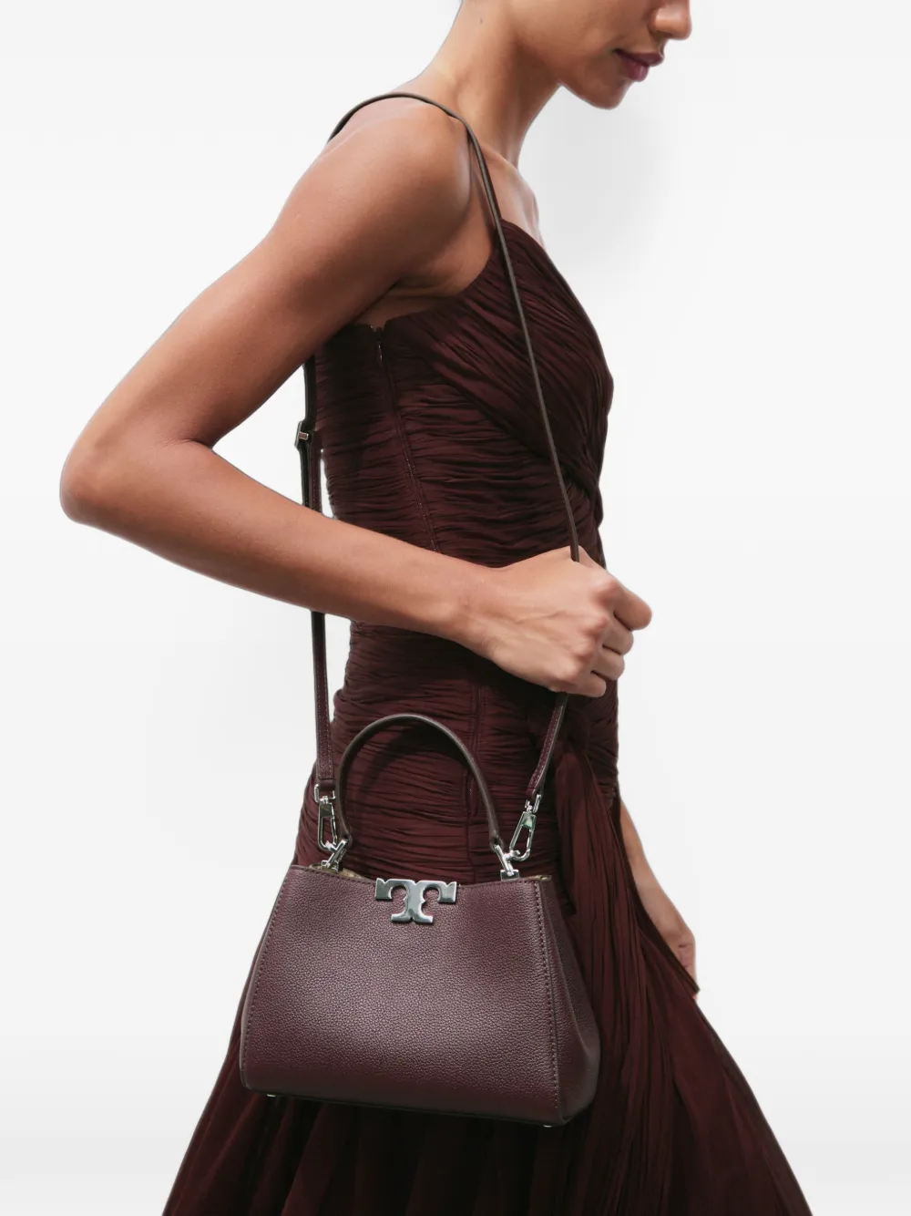 Tory Burch mini Eleanor Soft satchel bag Rood
