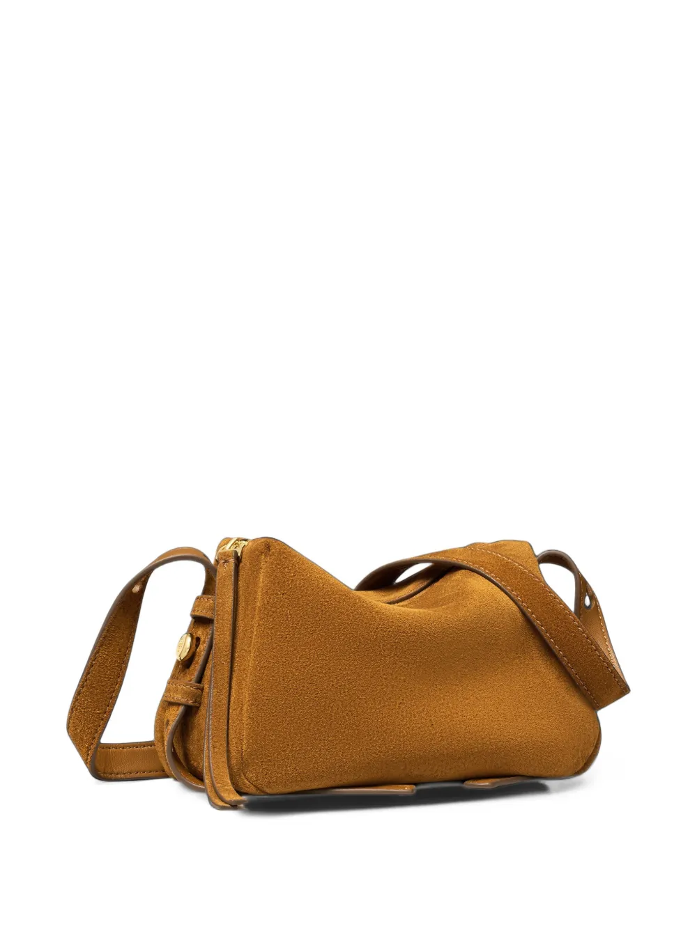 Tory Burch Romy suede soft crossbody bag Bruin