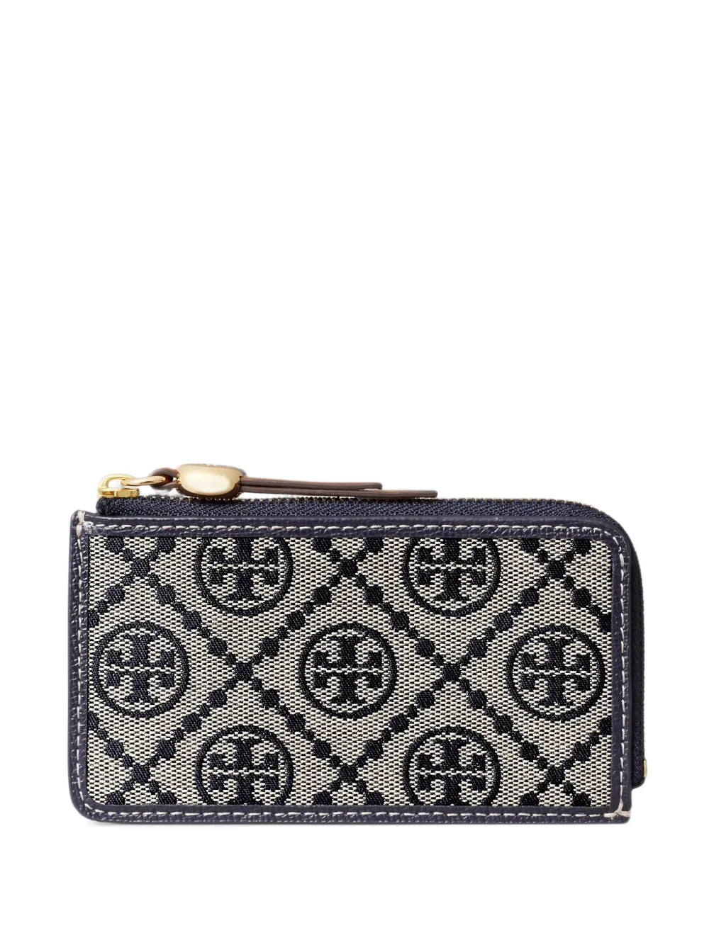 Tory Burch T Monogram Romy zip card case - Blu